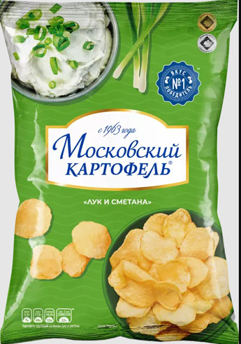 Московский картофель сметана и зелень 60г*12