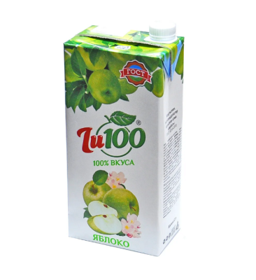 Нектар Яблочный осв. Ju100 тетра пак Гост 1,95л (6) Широкий Карамыш