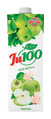Нектар Яблочный осв. Ju100 тетра пак Гост 0,95л (12)
