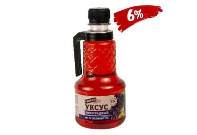 Уксус Виноградный 6% п/бут 350мл*12 СТОЕВЪ