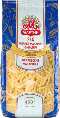 Гребешки макаронные изделия Мартин гр.А, в/с 0,4кг*20
