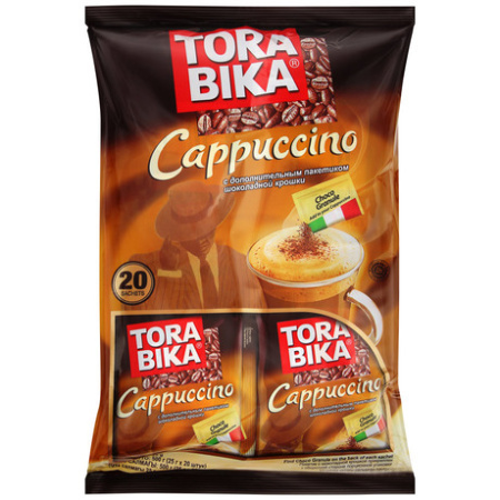 ТОРАБИКА капучино с сахаром коф напит. 25,5г 20шт лента*12