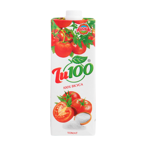 Сок Томатный Ju 100 тетра пак Гост 1л (12) 